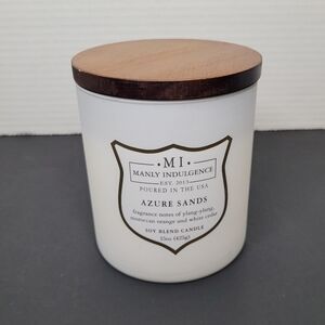 Manly Indulgence Signature Collection Azure Sands Soy Blend Candle NEW